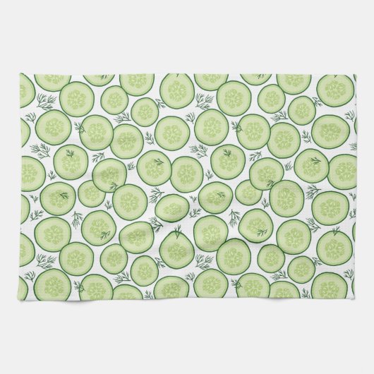 Gurken-Salat Geschirrtuch (Horizontal)