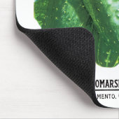Gurken-Samenpackungsetikett Mousepad (Ecke)