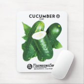 Gurken-Samenpackungsetikett Mousepad (Mit Mouse)