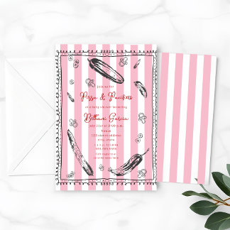 Gurken Schnuller Sketch Doodle Boy Babydusche Einladung