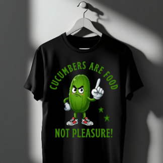 Gurken sind Essen, keine Freude Lustiger Gemüsewit T-Shirt