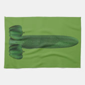 Gurken und Paprikaschoten Geschirrtuch (Horizontal)