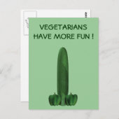 Gurken und Paprikaschoten Postkarte (Vorne/Hinten)