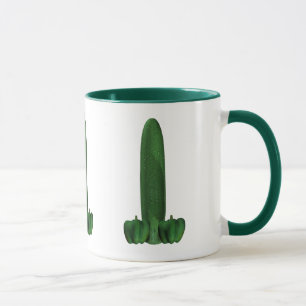Gurken und Paprikaschoten Tasse