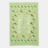 Gurken und Zwiebelsalat Geschirrtuch (Vertikal)