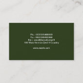 Gurken-Visitenkarten Visitenkarte (Rückseite)