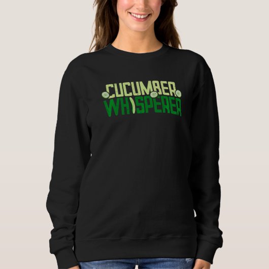 Gurkenflüsterer Gurke einlegen Gemüse Sweatshirt (Vorderseite)
