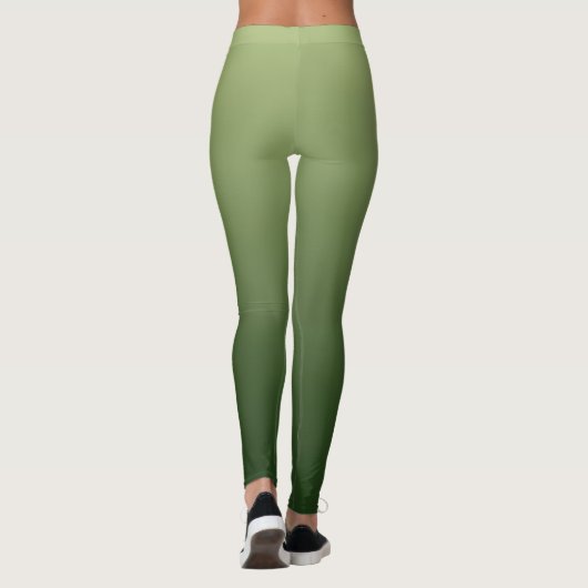 Gurkengrün Leggings (Rückseite)