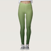 Gurkengrün Leggings (Vorderseite)