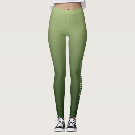 Gurkengrün Leggings (Vorderseite)