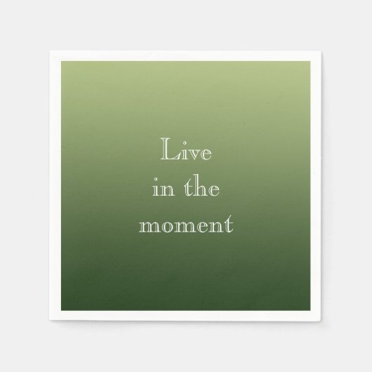 Gurkengrün Serviette (Vorderseite)