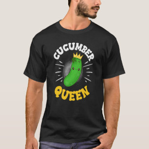 Gurkenkönigin Obst Gemüse Muttertag Garten T-Shirt
