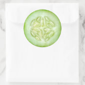 Gurkenmakro Runder Aufkleber (Tasche)
