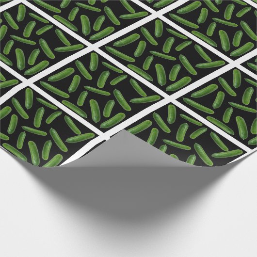 Gurkenmuster Geschenkpapier (Ecke)