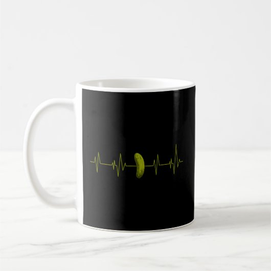 Gurkenpickle Heartbeat Kaffeetasse (Links)