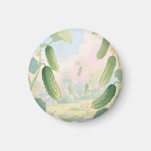 Gurkenreben-Garten Whimsical Magnet