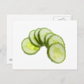 Gurkenscheiben Postkarte (Vorne/Hinten)