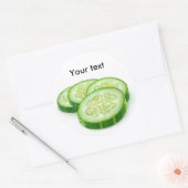 Gurkenscheiben Runder Aufkleber (Umschlag)