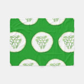 Gurkenschnitt Fleecedecke (Vorderseite (Horizontal))