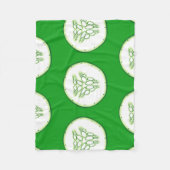 Gurkenschnitt Fleecedecke (Vorderseite)