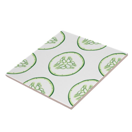 Gurkenschnitt Fliese (Seite)