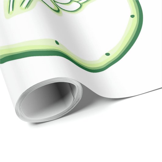 Gurkenschnitt Geschenkpapier (Rolleneckpunkt)