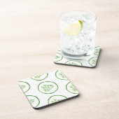 Gurkenschnitt Getränkeuntersetzer (Rechte Seite)