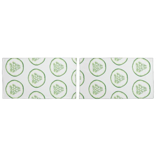 Gurkenschnitt Kissenbezug (Vorderseite-Set)