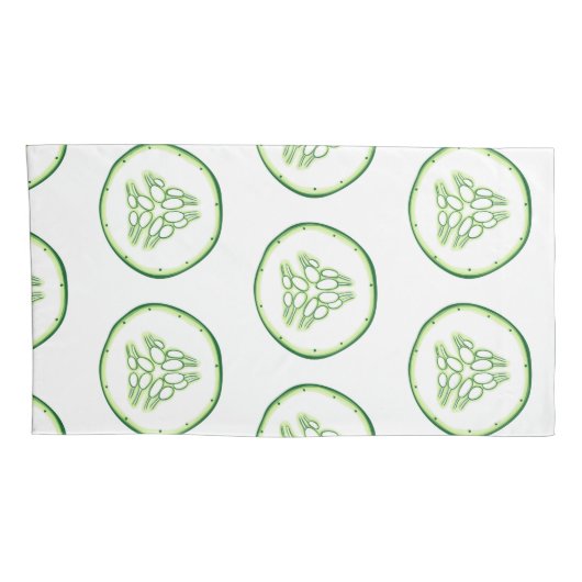 Gurkenschnitt Kissenbezug (Rückseite-Rechts)