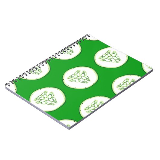 Gurkenschnitt Notizblock (Linke Seite)