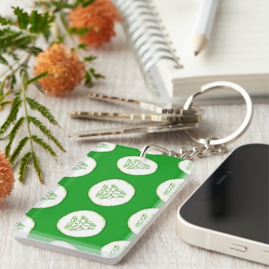 Gurkenschnitt Schlüsselanhänger (Vorderseite rechts)