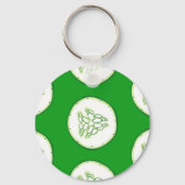 Gurkenschnitt Schlüsselanhänger (Vorderseite)