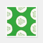 Gurkenschnitt Serviette (Vorderseite)