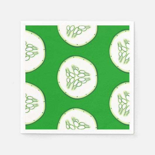 Gurkenschnitt Serviette (Vorderseite)