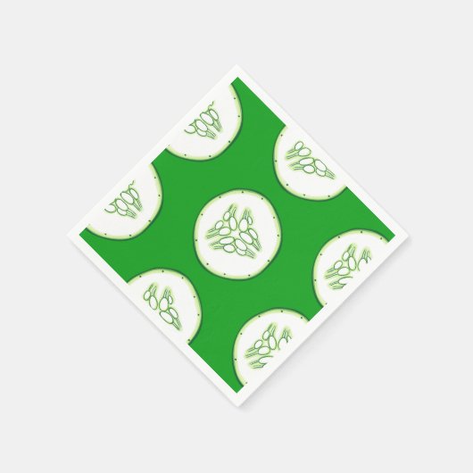 Gurkenschnitt Serviette (Ecke)