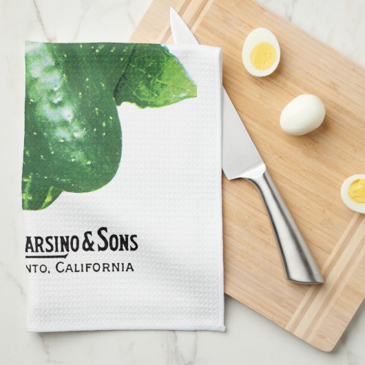 Gurkenverpackung Geschirrtuch (Viertel Falte)