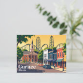 Gurnee USA Postkarte (Stehend Vorderseite)