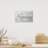 Gurneys Dampftransport, 1827 Poster (Küche)