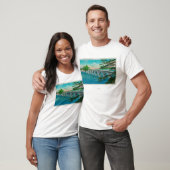 Gurren-Bucht-Brücke in der Nordbiegung, Oregon T-Shirt (Unisex)