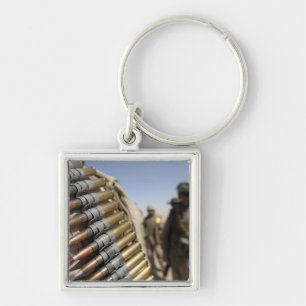 Gurte der Munition mit 50 Kalibern Schlüsselanhänger