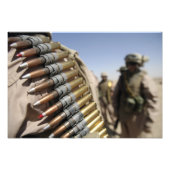 Gürtel aus 50-Kaliber-Munition Fotodruck (Vorne)