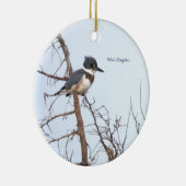 Gürtel-Eisvogel-Vogel-Ornament Keramik Ornament (Rechts)