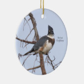 Gürtel-Eisvogel-Vogelornament  Keramik Ornament (Rechts)