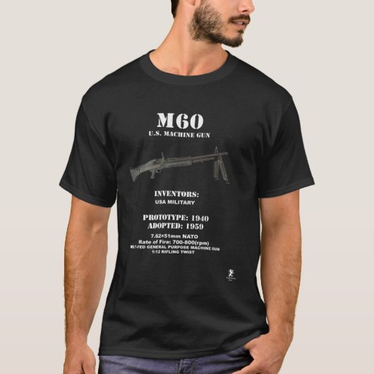 Gürtel-Gefüttert Maschinengewehr T-Shirt (Vorderseite)