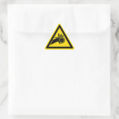 Gürtel/Kettenwarnung Dreieckiger Aufkleber (Tasche)