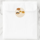 Gürtel Runder Aufkleber (Tasche)