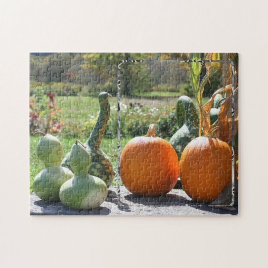 Gürtel und Kürbis fallen Ihr Foto Puzzle (Horizontal)