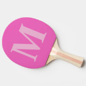 gürtelige Monogramm ombre staubige Rose Rosa Tischtennis Schläger (Seitenansicht)