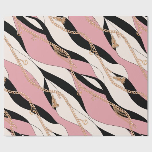 Gürtelketten, Golddiagramm Geschenkpapier (Flach)