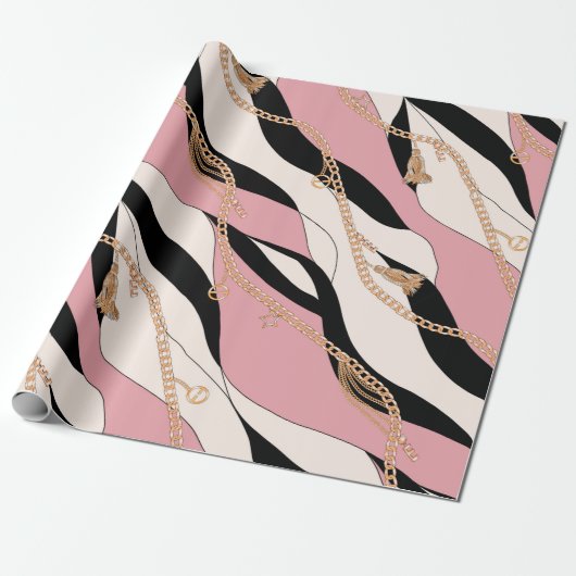 Gürtelketten, Golddiagramm Geschenkpapier (Ungerollt)